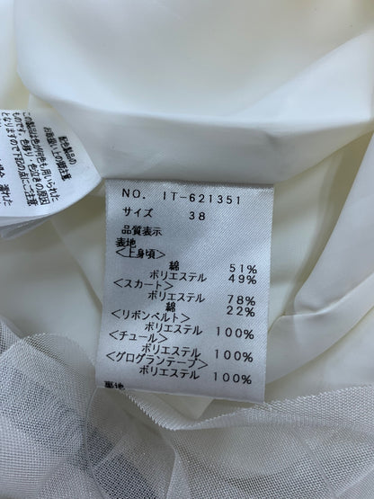 エムズグレイシー 621351-2 ワンピース 38 ブラック スパンコール フラワー バイカラー ITFEZQG23QV8