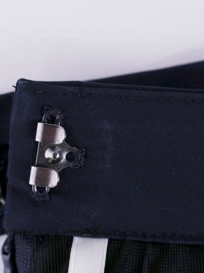 ルネ basic 5614060 スカート 36 ネイビー フラワーモチーフ タック ITNXP7IL32QO 【SALE】