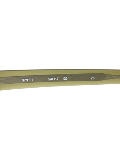 フォーナインズ ハーフリム（ナイロール）スクエア NPN-911 メガネ グリーン セルフレーム IT85E4UWEKXI