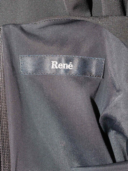 ルネ 5326090 ワンピース 36 ブラック リボン付き ITRE8831C4QM 【SALE】