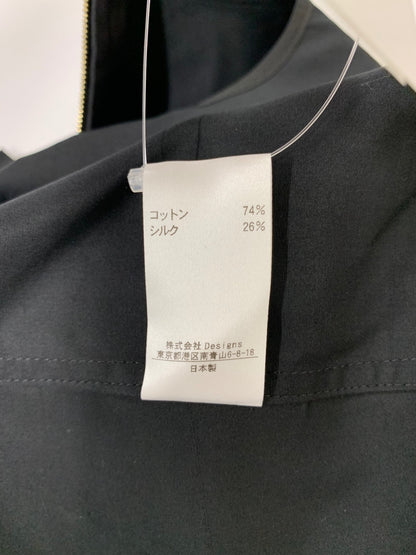 ブラミンク 7921-230-0084 シャツ 38 ブラック クルーネック バックジップ IT15FTUWZCAZ