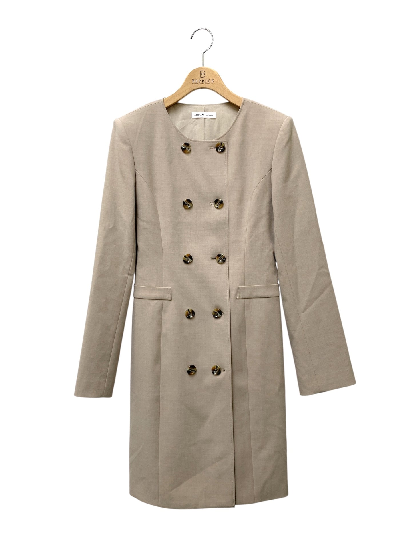 アディアム  Ellen Dress 44783 コートワンピース 2 グレージュ 2WAY ITILTHFI315I
