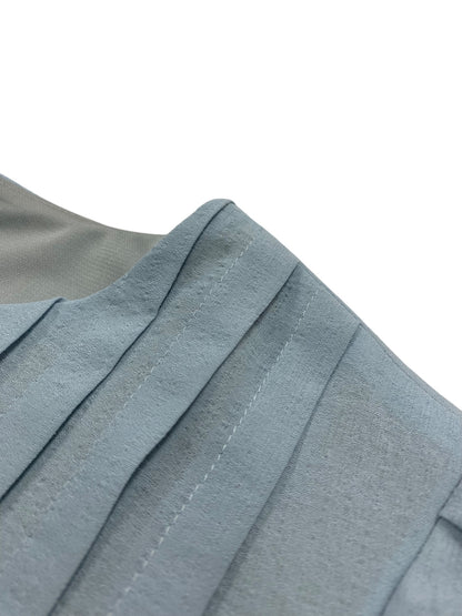 デイジーリン Dress Charleston Sleeve 06221 ワンピース 40 ブルー タック ITVZ7A1SKCPO
