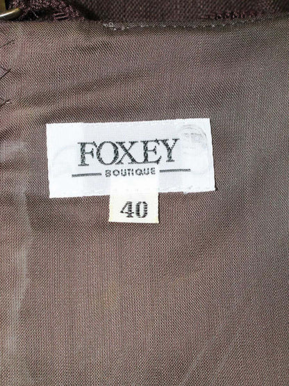 フォクシーブティック 23648 ワンピース 40 ブラウン ワンピース リネン IT91S6K9N6Z9 【SALE】