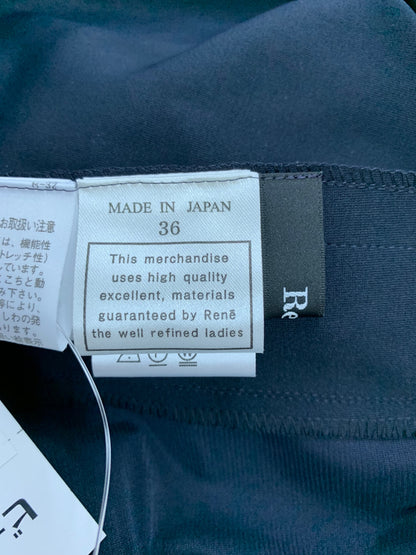ルネ 5217010 ワンピース 36 ネイビー タックフレア IT84CXEU1IHW