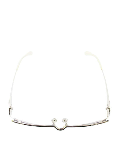 サムライ翔 SS-J214 メガネ シルバー/ホワイト メタルフレーム スクエア IT0VHUDZ6EY0