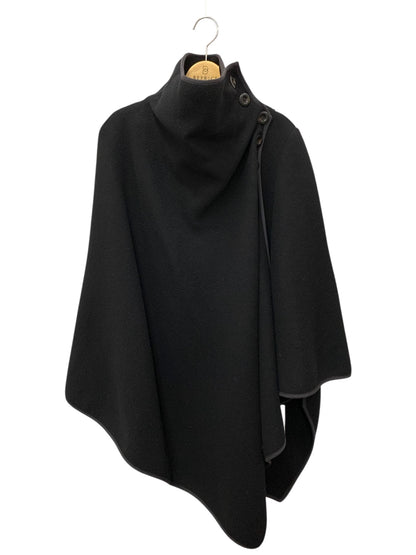 クロエ 18SMA71 ポンチョ 34 ブラック アシンメトリー ハイネック ITGY7ORP1O9V