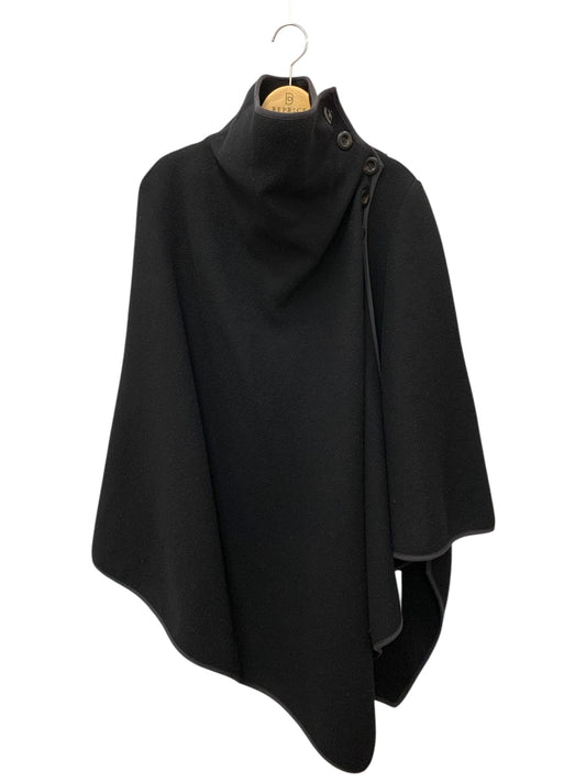 クロエ 18SMA71 ポンチョ 34 ブラック アシンメトリー ハイネック ITGY7ORP1O9V