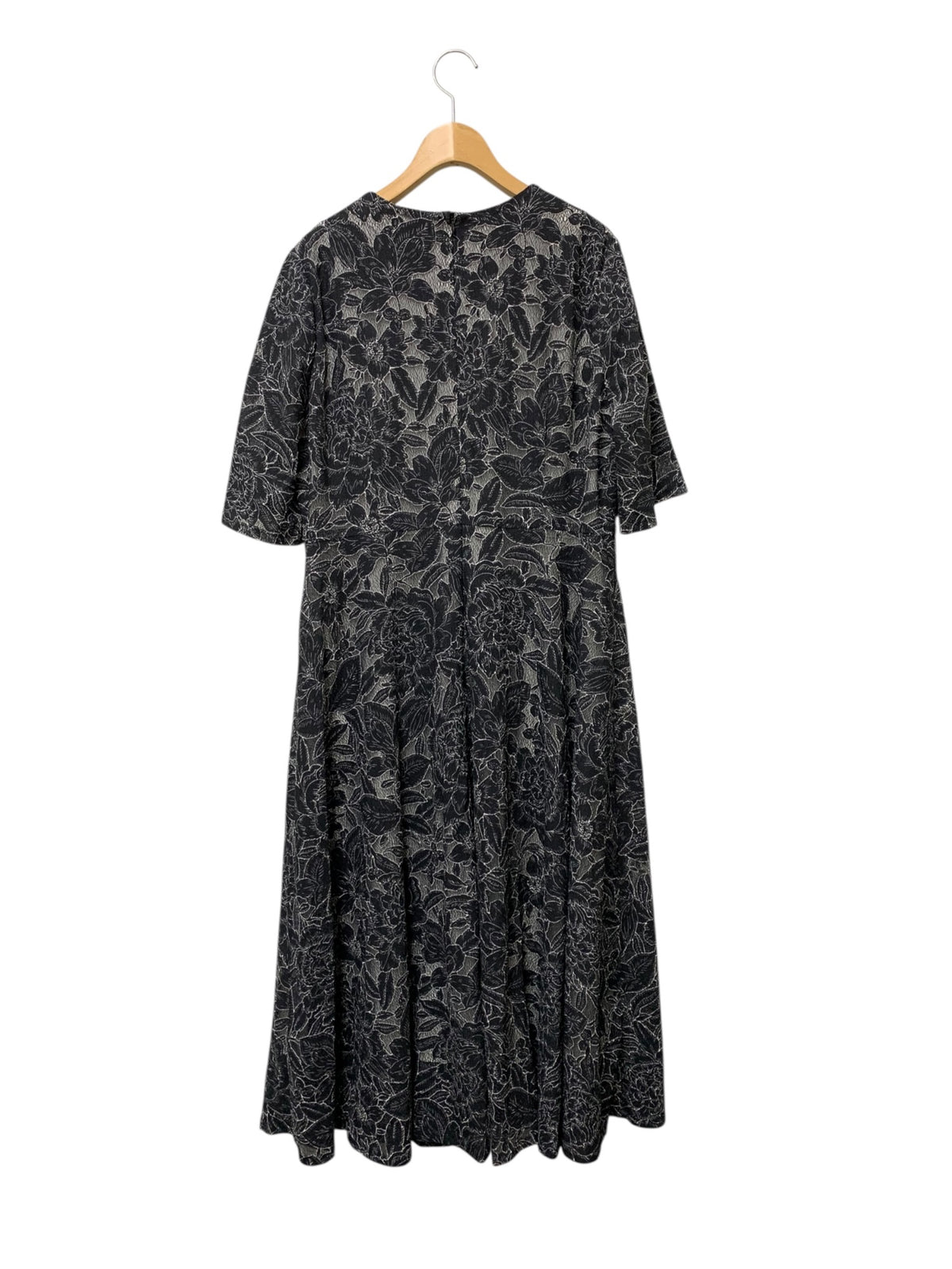 レリアン 刺繍フレアワンピース 1503635 13+ ブラック 25AW ITZMIVKZ8J9I