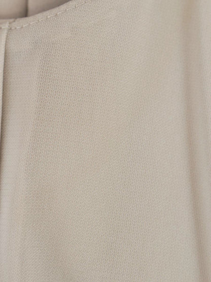 フォクシーニューヨーク 35605 ワンピース 38 グレージュ V字ネック IT2NHLCOGNRZ