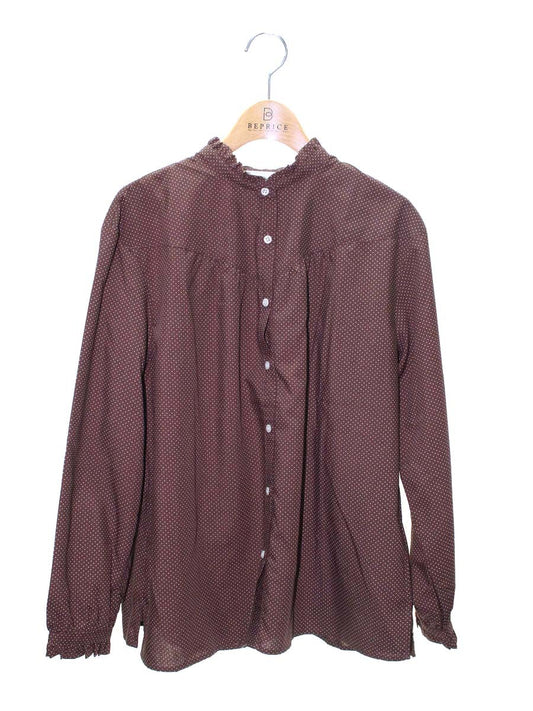 マックレガー 311171609 ブラウス M ブラウン フリル ITRDRZJX3OTK