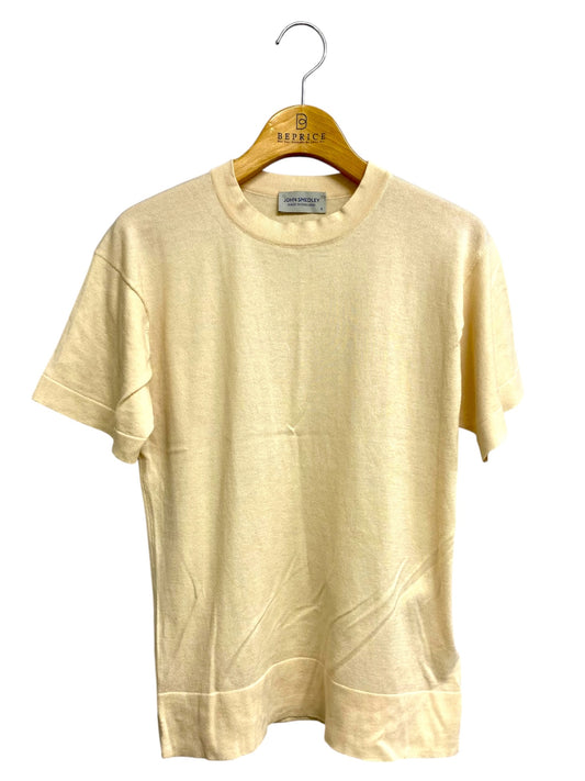 ジョンスメドレー ニット S ベージュ コットン MADE IN ENGLAND ITKE1FHBBYZM