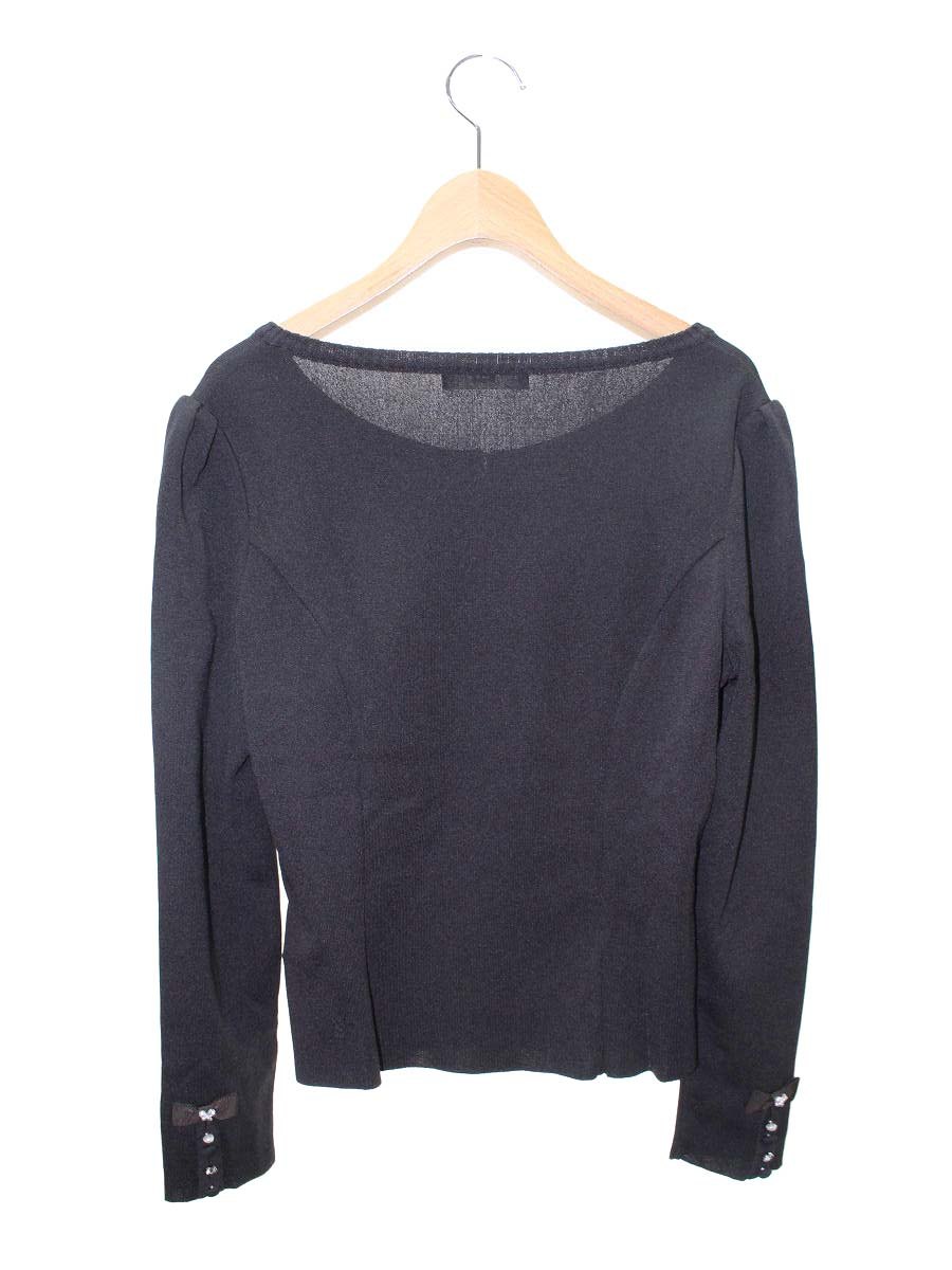 ルネ 6632860 カーディガン 38 ブラウン ビジュー リボン IT492RJWEYNO