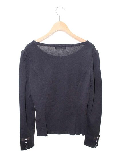 ルネ 6632860 カーディガン 38 ブラウン ビジュー リボン IT492RJWEYNO