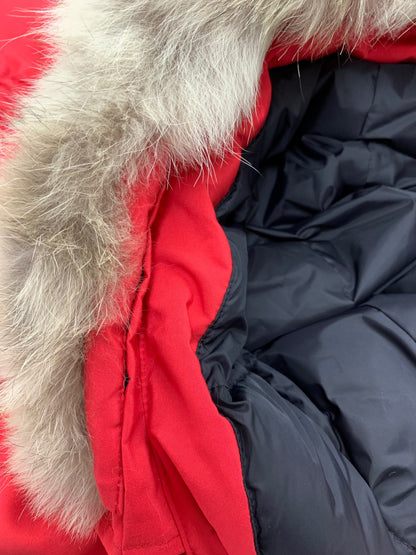 カナダグース TRILLIUM PARKA トリリウムパーカ 6660LA コート S レッド コヨーテファー IT5J40WL1IOM