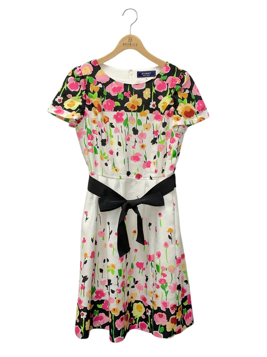 エムズグレイシー 311119 ワンピース 42 ホワイト 花 ITOIKLOD2Y49