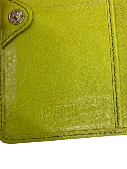 ヒロフ センプレ 二つ折り財布 レザー ウォレット 本革 グリーン ITA52D8RU288
