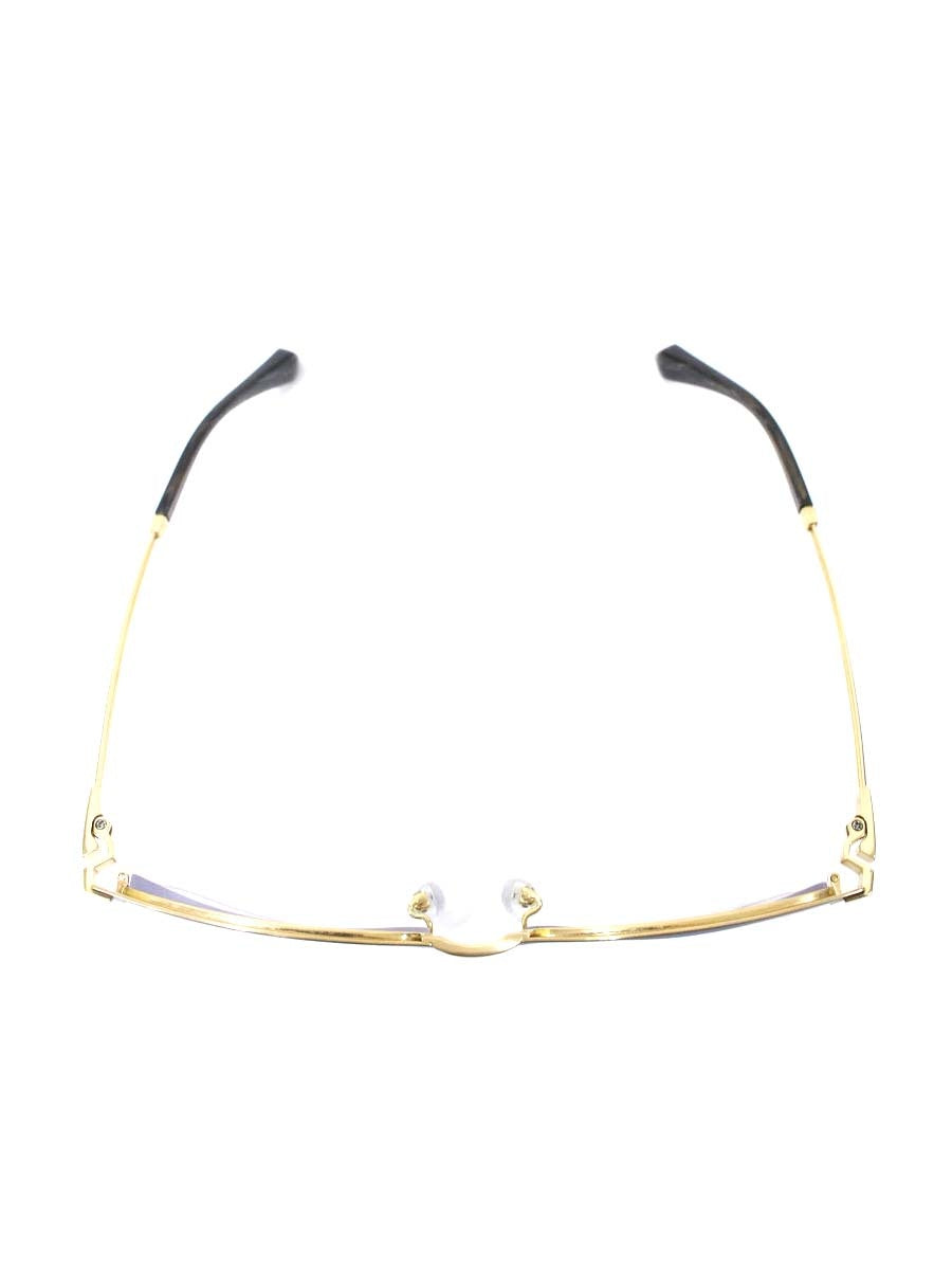 キオヤマト KT-479J メガネ ゴールド/ブラック メタルフレーム フルリム ブローシェイプ ITM206Q8GLQ0
