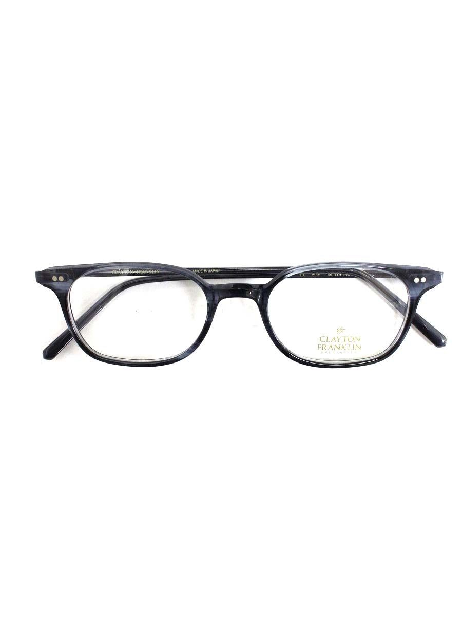 クレイトンフランクリン 773 BGS メガネ ブルーササ セルフレーム フルリム スクエア ITJETUDN8OBL