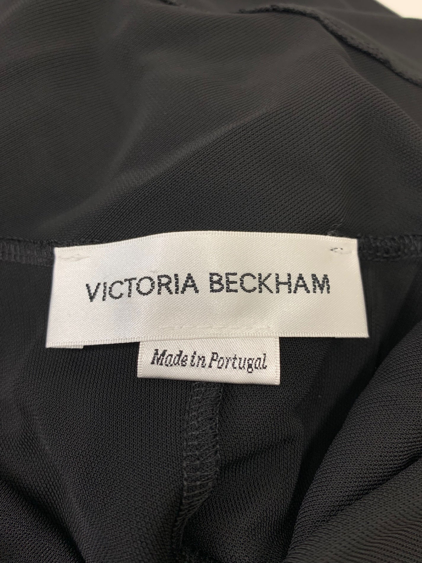 ヴィクトリアベッカム シングルスリーブ ドレス 1123WDR004377A ワンピース 38 ブラック ITNEEIJZQR4G