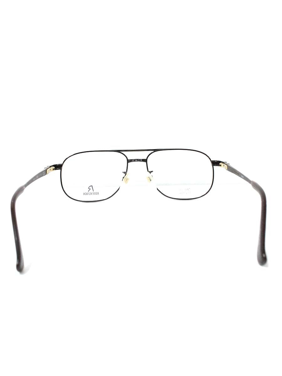 ローデンストック Exclusiv Men R0021 眼鏡 ブラウン チタンフレーム フルリム スクエア ITCDR8B5KUPE