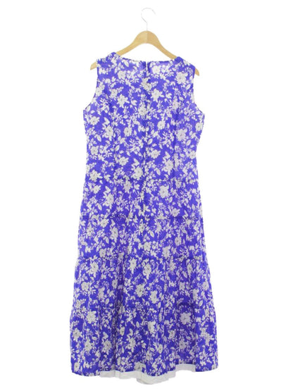 スーパービューティー ワンピース 42 ブルー フラワープリント ITT4S93FYHMQ 【SALE】