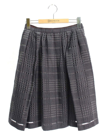 フォクシーブティック Skirt 36317 スカート 38 グレー タック ITBMS6C2C5DW