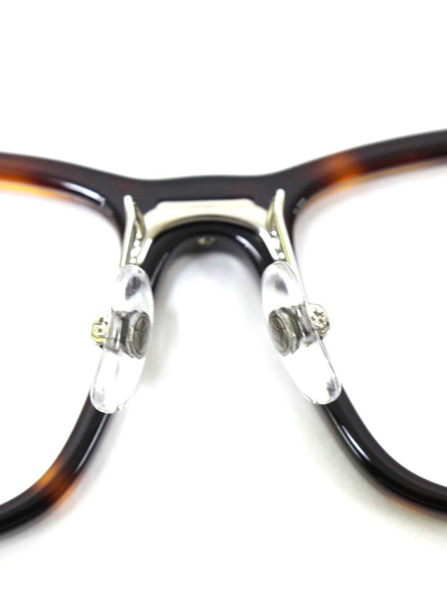 フォーナインズ 999.9×FERRAGAMOコラボ SF9017 メガネ ブラウン/ゴールド コンビ フルリム スクエアシェイプ IT2WH0WQBZSQ