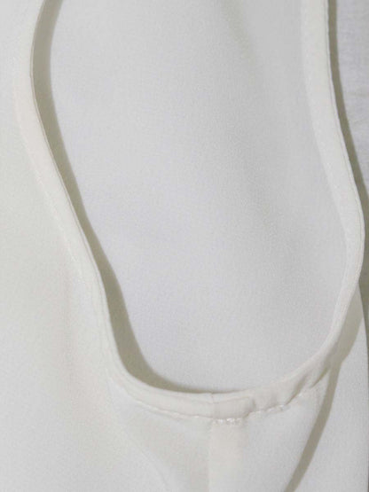 フォクシーブティック 39712 ブラウス 40 ホワイト バイカラー ボウタイ IT67ZRYKKAWO