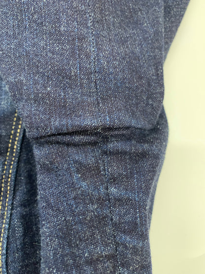 エムズグレイシー 014107 デニムジャケット 38 ブルー カメリアＷジップ フリンジ ITAF2GLZUF44