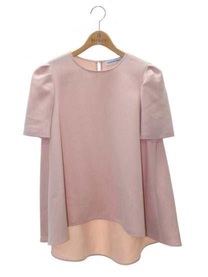 アベニールエトワール ツイストスリーブブラウス S345-041 38 ピンクベージュ ITT9RDZ25UV4