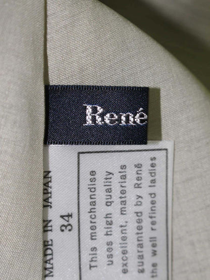 ルネ basic 5124060 スカート 34 グリーン シフォン ティアード ITRNWDL8YE14