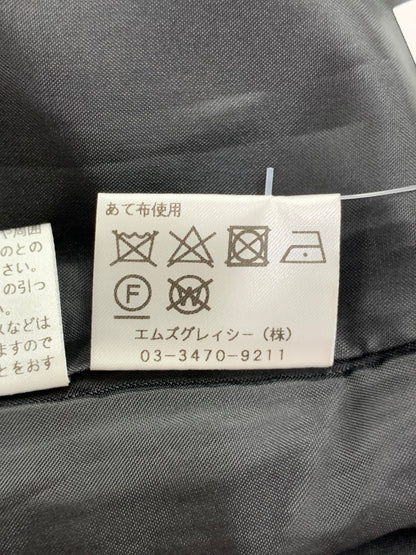 エムズグレイシー 011543 ワンピース 36 ブラック レース 花 ウール 刺繍 ITH6JGBCXOW4