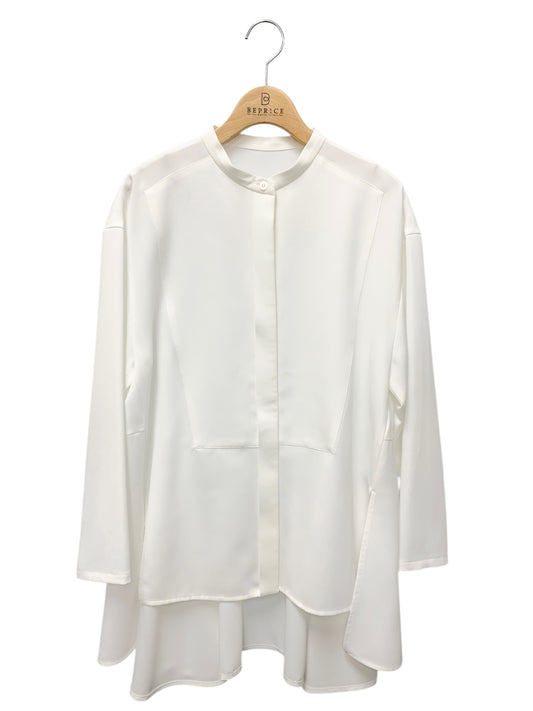 アドーア ドビークロスブラウス 531-3210019 38 ホワイト スタンドカラー IT4K5N26GBJI