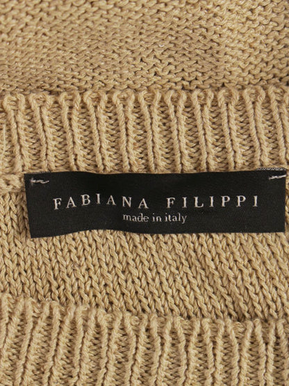 ファビアナフィリッピ MADP02B645X ニット 40 ブラウンベージュ ラメ ITMFX6OWCFU4