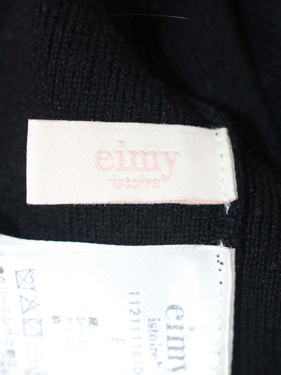 エイミーイストワール eimy logo scarfオーバータートルネックニット  1121111610-0 F ブラック 2021SS IT2V4T5BUENO