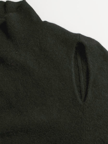 セルフォード CWN0195080 ワンピース 38 ブラック カシミヤ パフスリーブ ITK42698UZVC