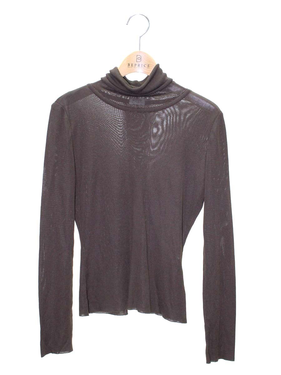 フォクシーブティック 17419 セーター 40 ブラウン タートルネック ITCAUTGT0VSQ