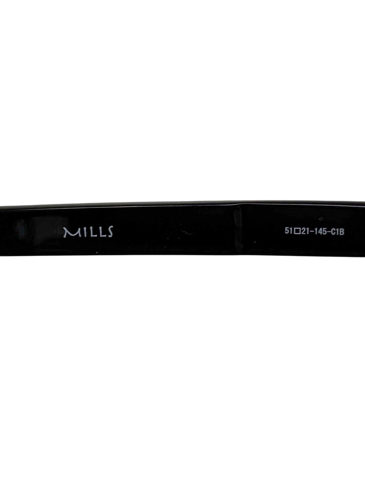 ニュー MILLS サングラス ブラック コンビフレーム フルリム ウェリントン ITYLM64FN7BI