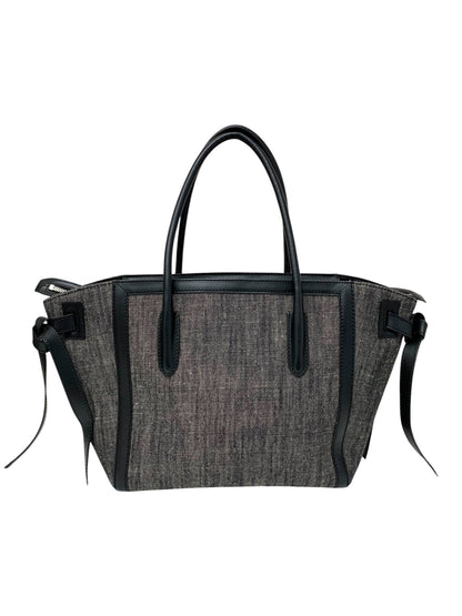 フォクシー トートバッグ ブラック サイドリボン キャンバス IT7O7B2D0WR8