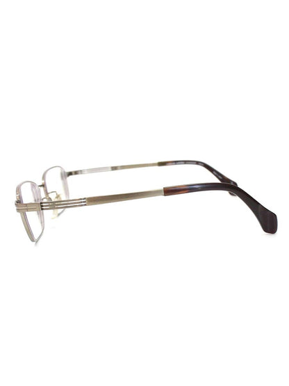 シャルマン MENS MARK XM1191 メガネ ライトブラウン メタルフレーム フルリム スクエアシェイプ ITCAQ140JU2O