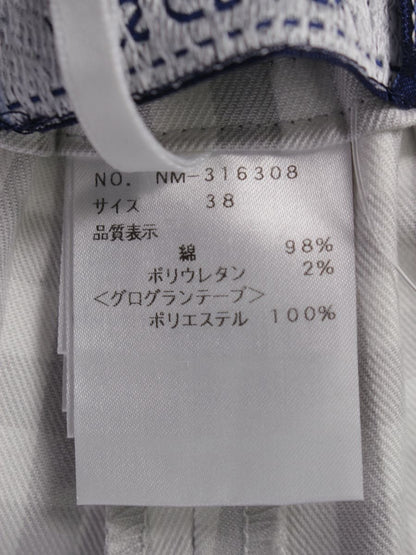 エムズグレイシー ギンガムチェッククロップドパンツ 316308 38 グレー ITXI4QXL2RY8
