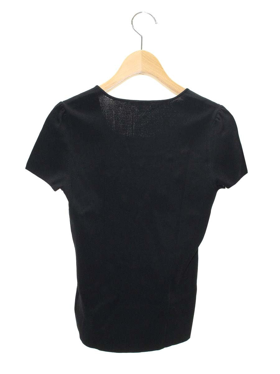 トゥービーシック W5N15-348-09 ニット 2 ブラック フラワーモチーフ ビジュー IT8SGHOXKN4K