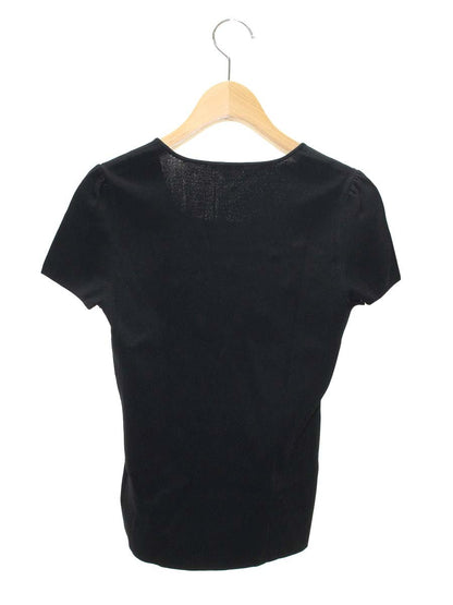 トゥービーシック W5N15-348-09 ニット 2 ブラック フラワーモチーフ ビジュー IT8SGHOXKN4K