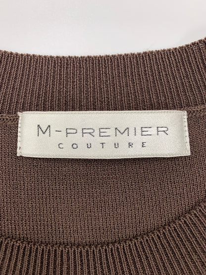 エムプルミエクチュール ニット F728-008 38 ブラウン ITOMJNQ3NRFY