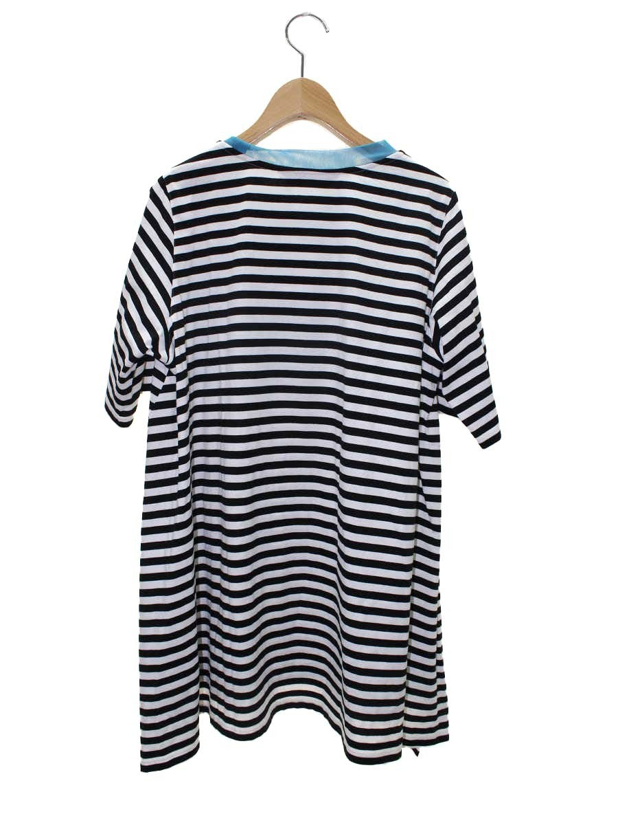 オレボレブラ 232354 チュニック M ブラック フラワーモチーフ ボーダー ITG1TTPXCGTU