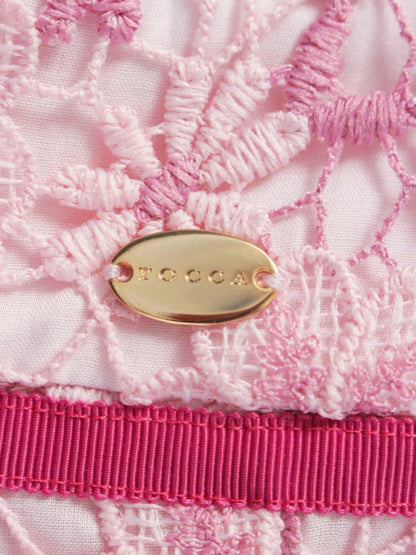 トッカ JULIAN DRESS OPTOIW0620 ワンピース 00 ピンク フラワー 刺繡 ITB8O8N3WZBQ