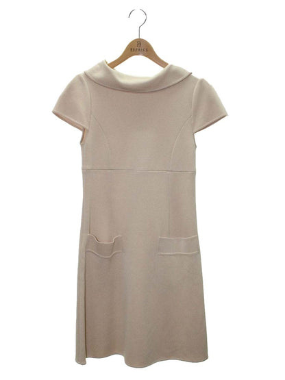 フォクシーブティック 25649 ワンピース 38 ベージュ ワンピース 衿付 ITQV64OFIRVS 【SALE】