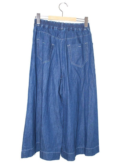 エムズグレイシー Denim Wide Pants 016305 デニムパンツ 36 ブルー リボン ITECIXZV8MFF