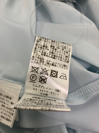 エムズグレイシー 511312 ワンピース 38 ブルー リボン チュールドレス レース ITUR8ASXAMK4